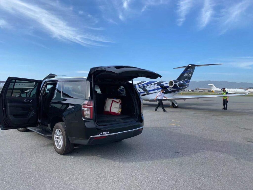 Suburban at Private Airport